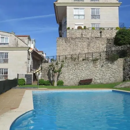 Maravilloso Apartamento Con Vistas Al Mar Baiona Esterno foto